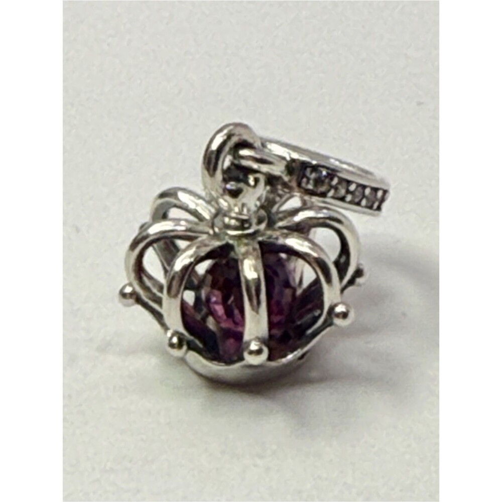 Retired Pandora Regal Crown Dangle Charm 790231C01 Sterling Silver